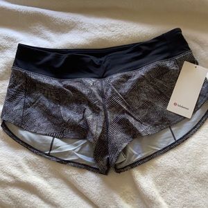 NWT lululemon speed up shorts